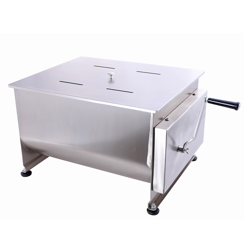 Hakka Double Axis Manual Meat Mixer Stainless Steel Commercial Kitchen Machine