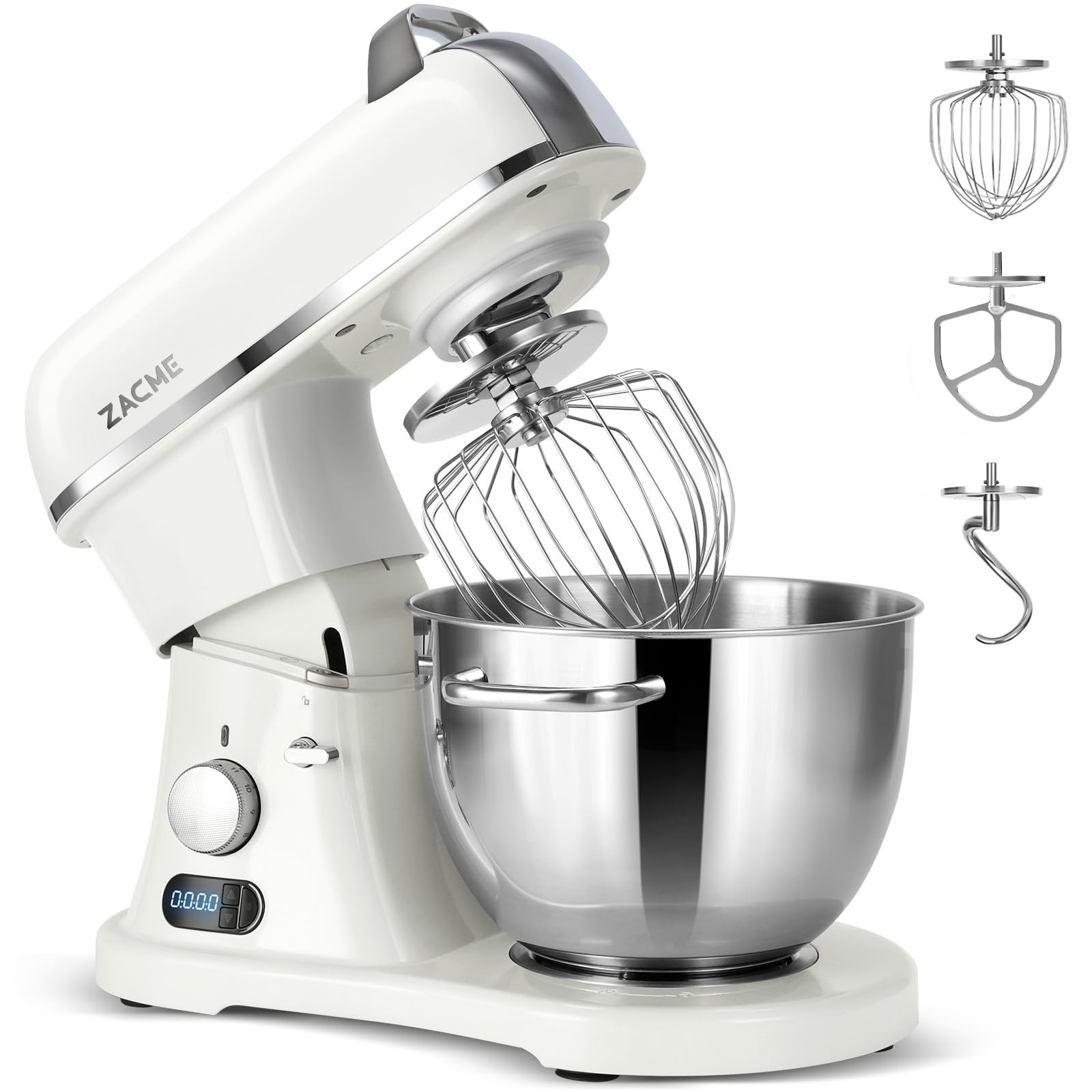 ZACME 8.4QT Commercial Stand Mixer 800W with Aluminum Die Casting Meets the