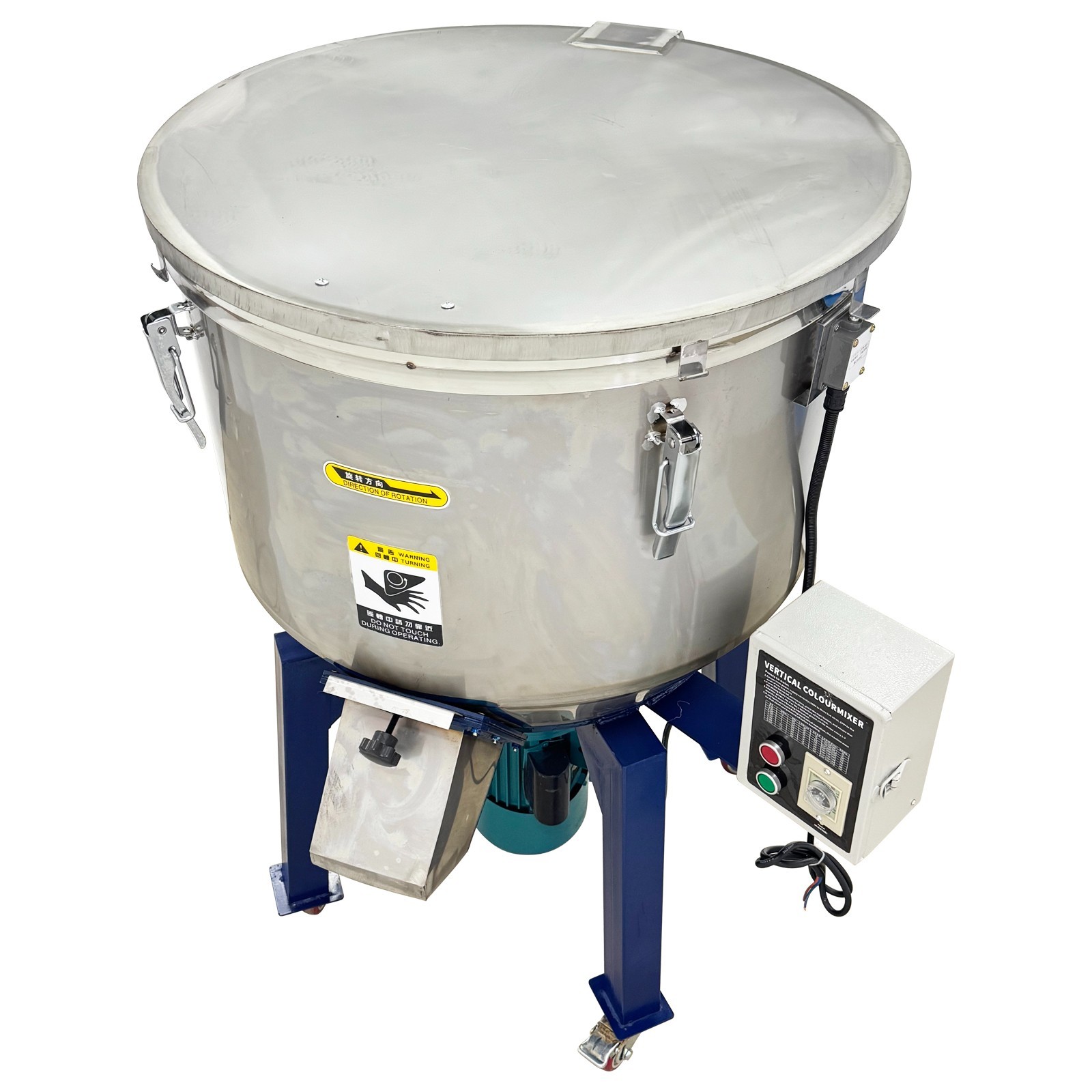 304Stainless Steel Vertical Color Mixer 220V Industrial Plastic Particle Blender