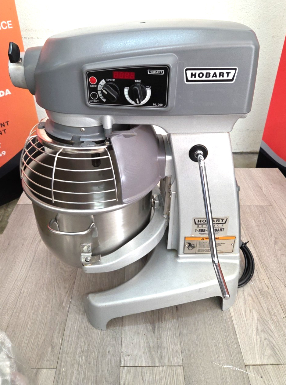 HL200 HOBART 20 Quart Mixer With NEW HOOK and BOWL – 1PH – Watch Running Video!