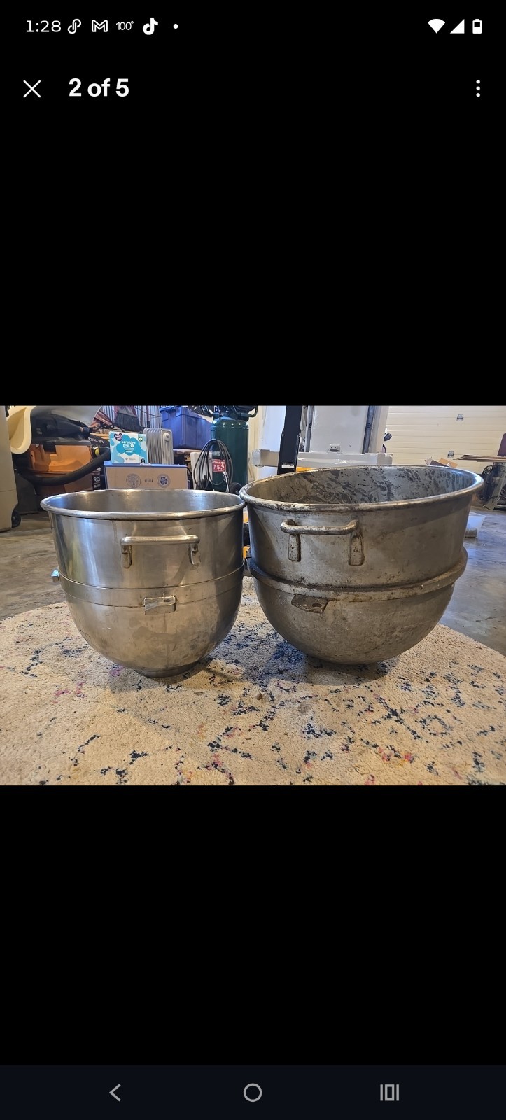 Commercial Mixer Bowl Approx 40qt Hobart Style Size Not Verified