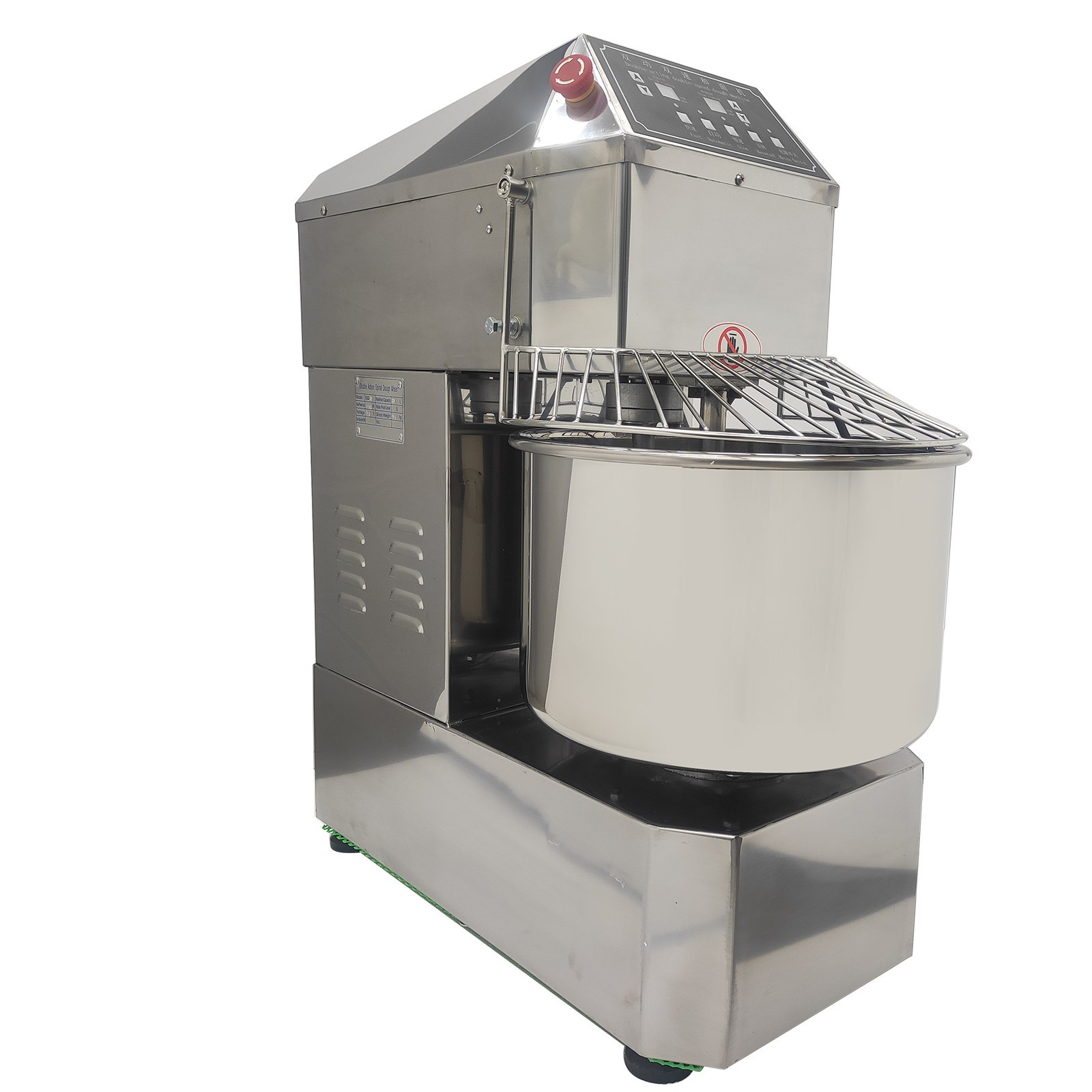 30L Commercial Bakery Mixer 110V Inverter Double Speed Double Action Auto Timer