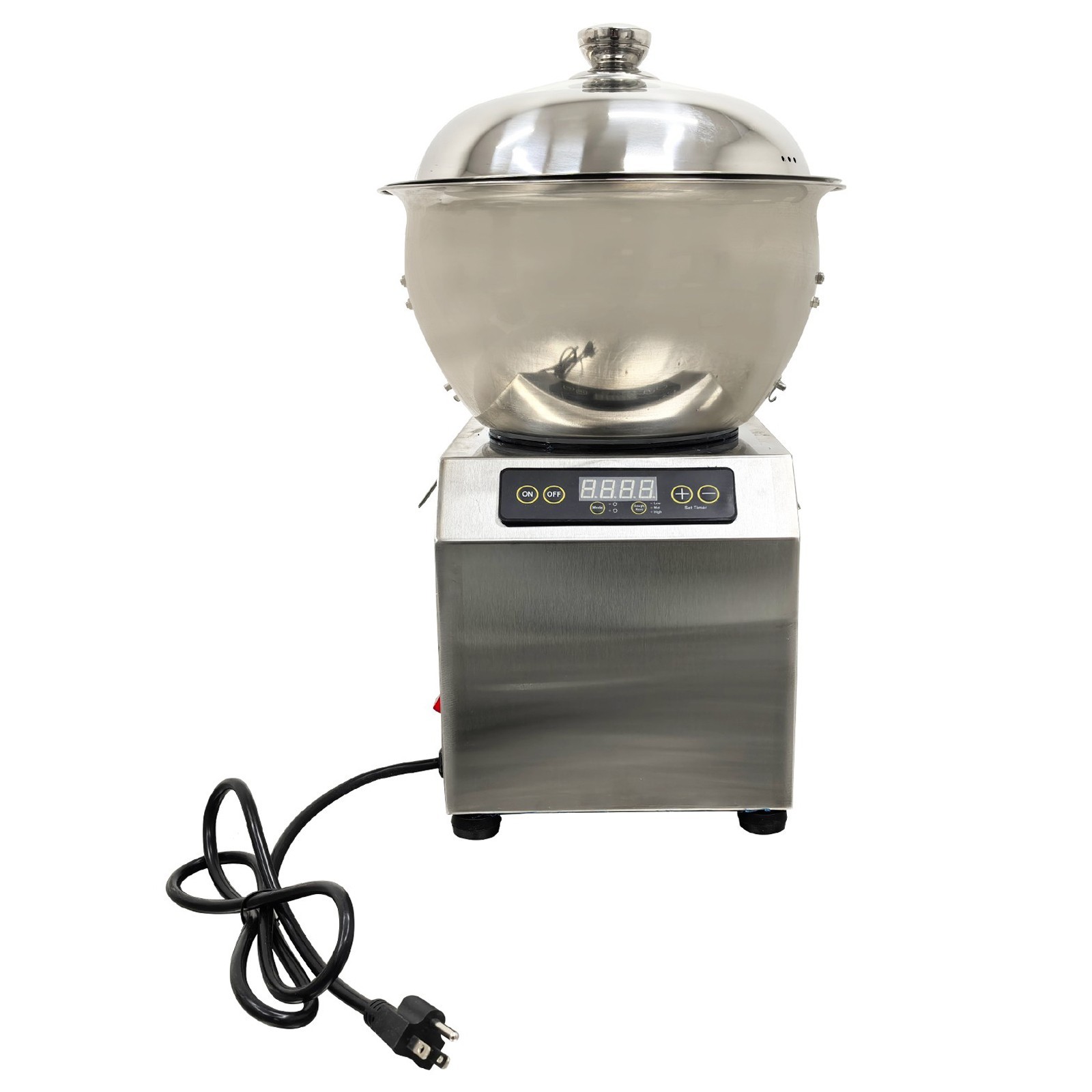 110V 8KG Detachable Basin Dough Mixer w/Heating Function Dough Kneading Machine