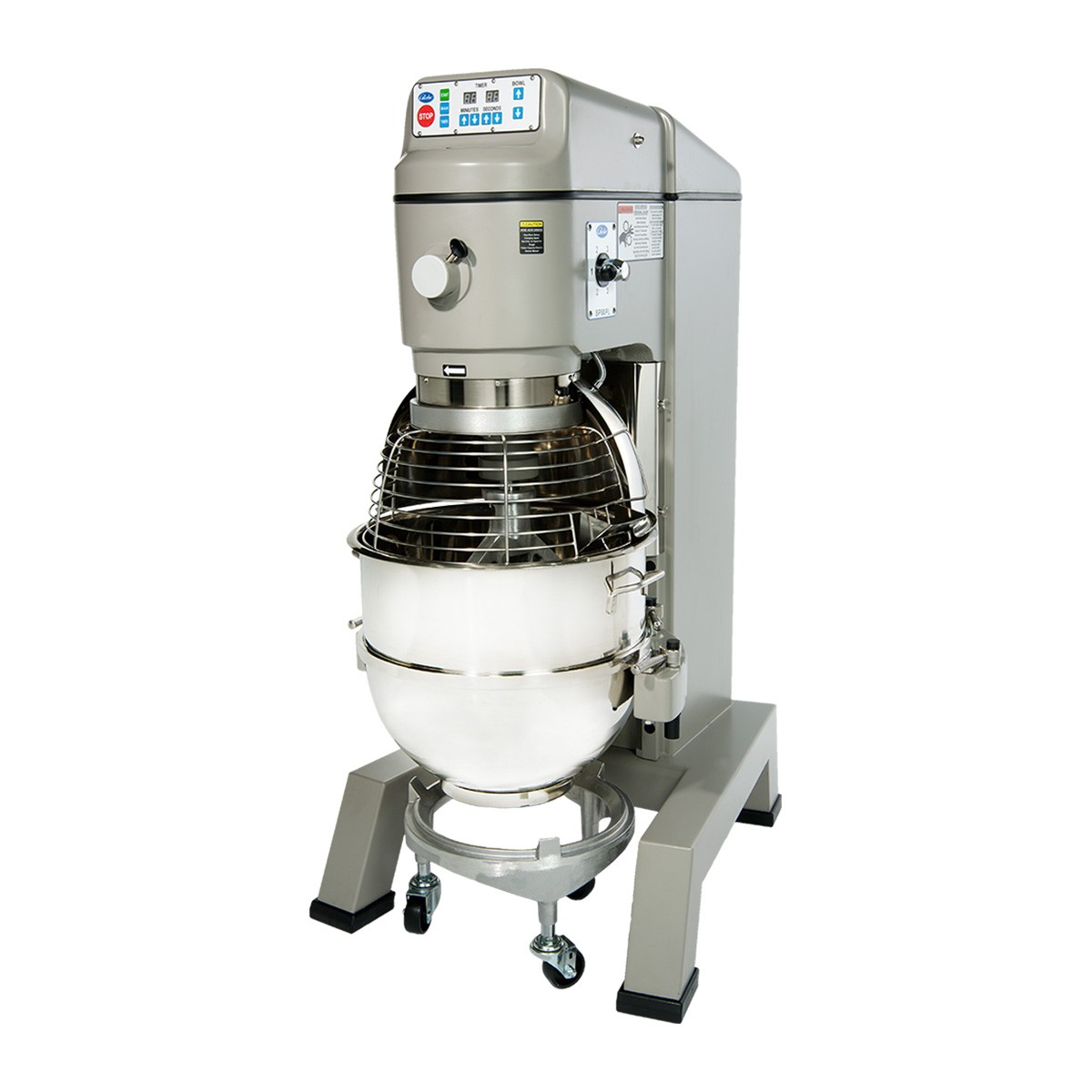 Globe SP80PL Floor Model 80 qt Planetary Pizza Mixer with Timer, #12 HUB, 4-S…