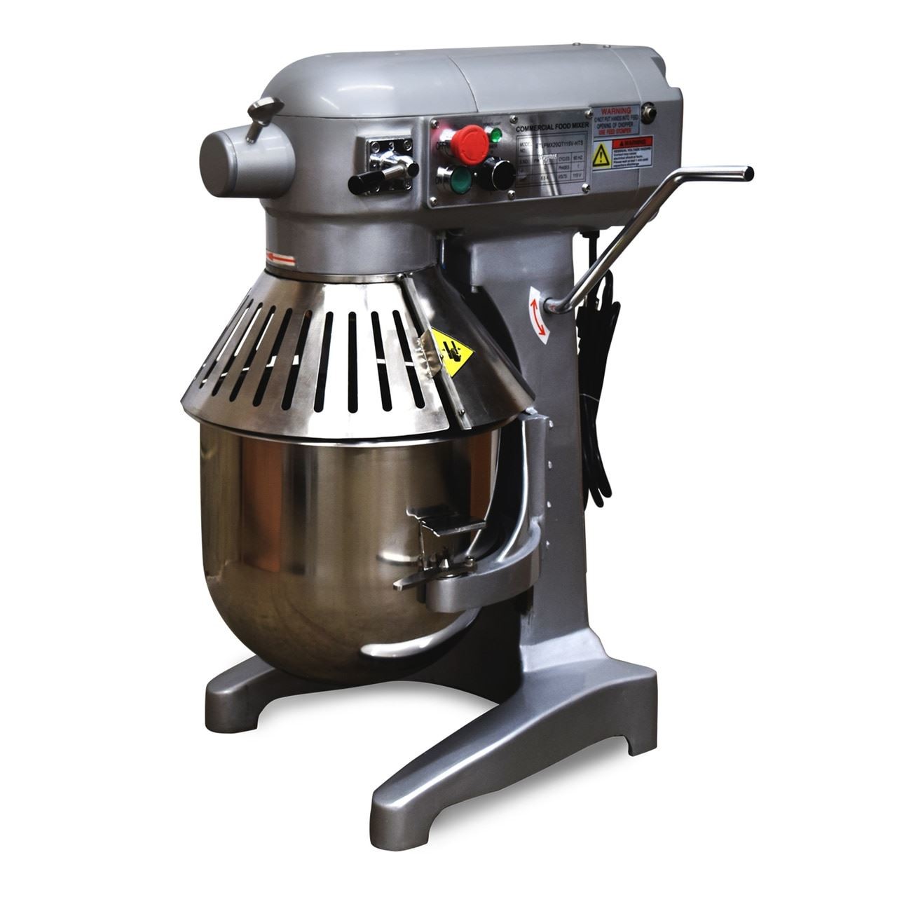 3 Speed 20Qt Commercial Dough Food Mixer Gear Driven Pizza Bakery 750W *NEW*