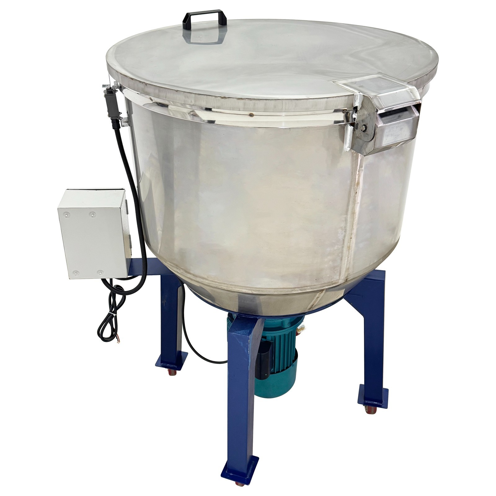 220V Industrial Stainless Steel Plastic Particle Mixer Blender Vertical 100KG