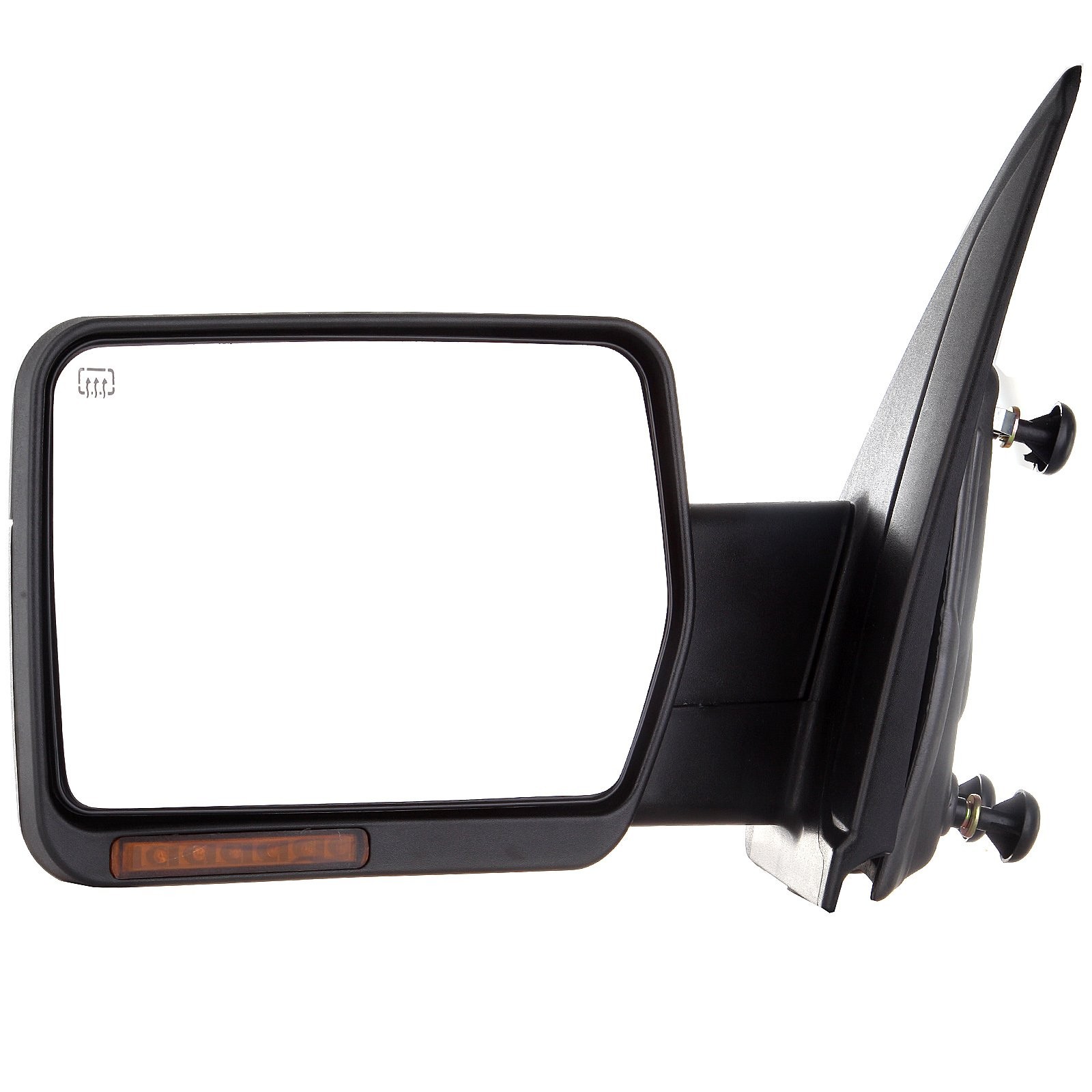 2007-2014 Ford F-150 Towing Mirrors Left Right Manual Black No Heat No Signal