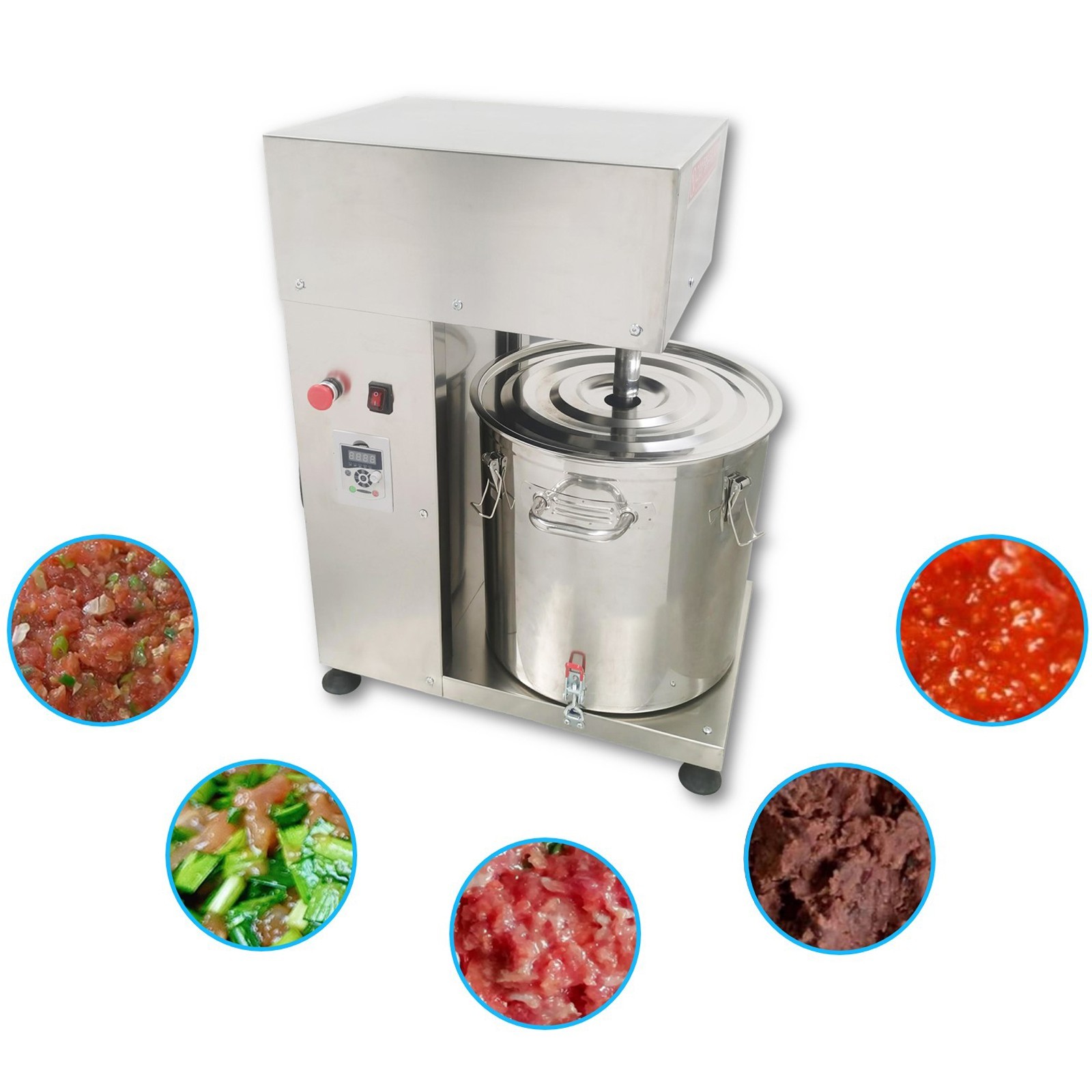 220V 43L Commercial Electric Stuffing Mixer for Meat Vegetable Stuffing, Sauce