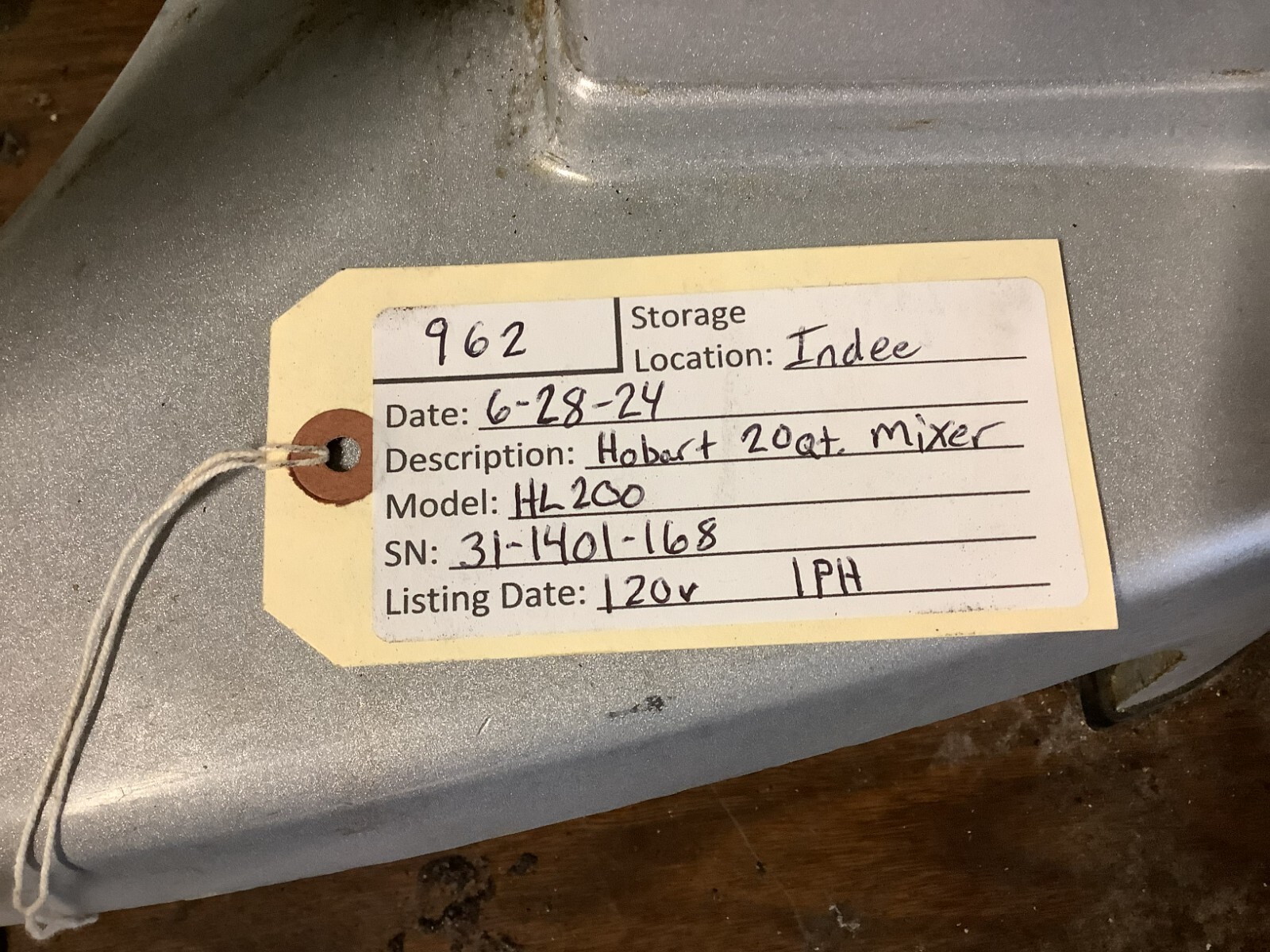 20Qt Mixer Hobart HL200 115V Tested