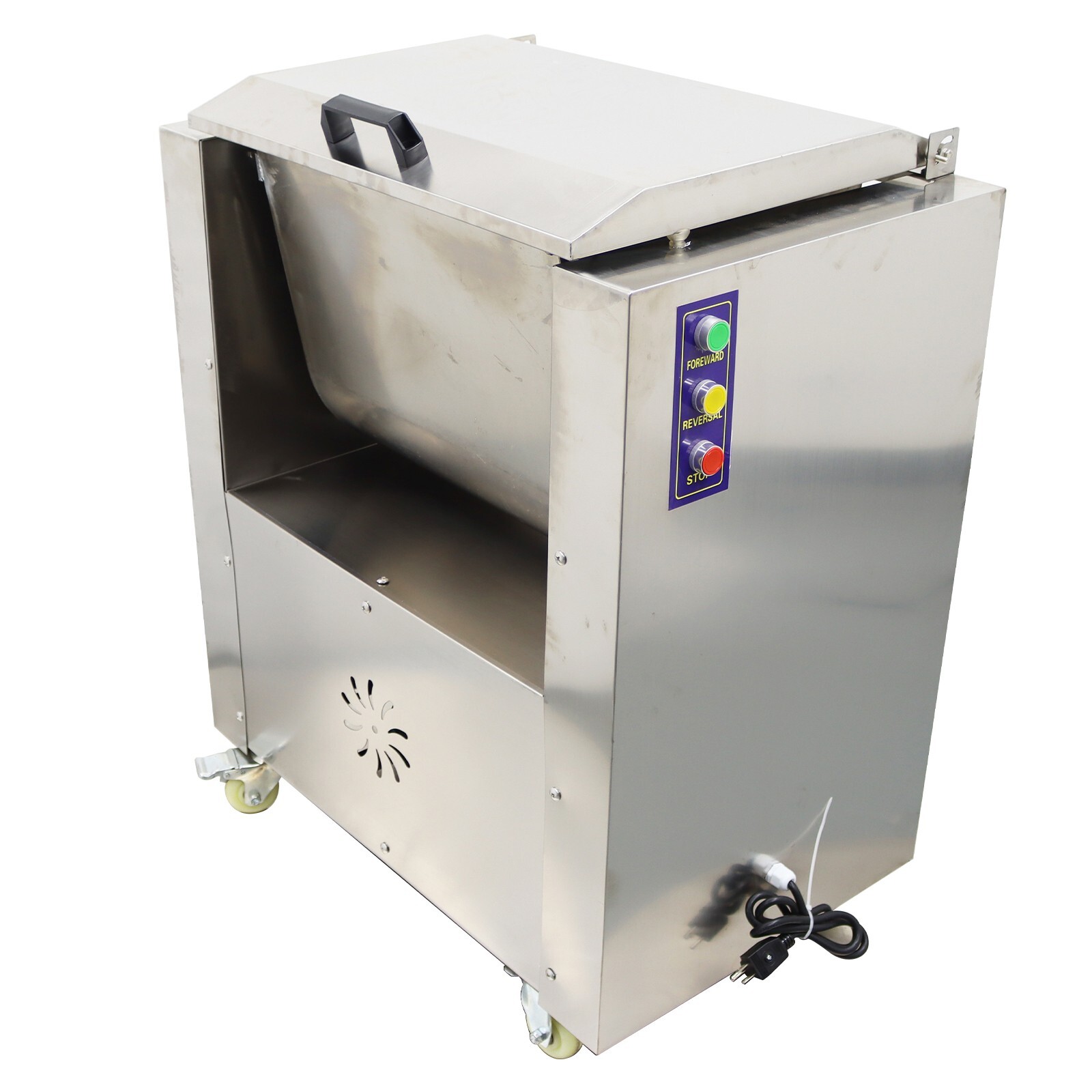 TECHTONGDA Electric Meat Mixer 50L Capacity Tilt Tank 2HP Commercial Mixer ﻿