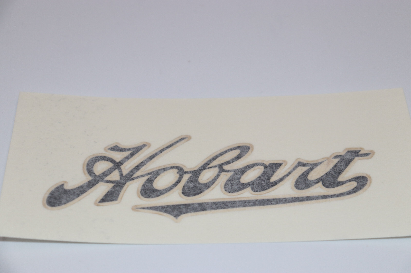 Antique Hobart Decal On GOLD CHROME Film. Vintage Hobart Mixer Decal