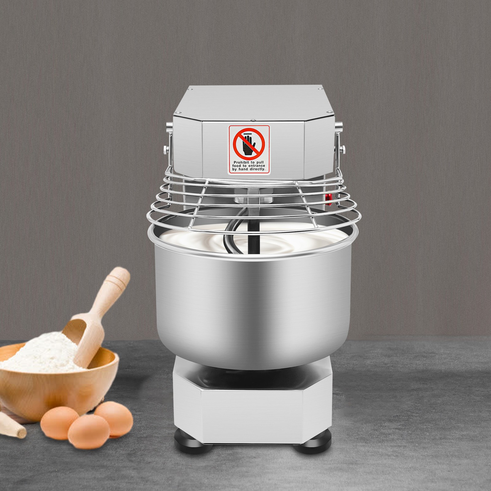 12Qt 2-Speed Commercial Food Mixer Electric Dough Mixer Pizza Bakery Mixer 750W