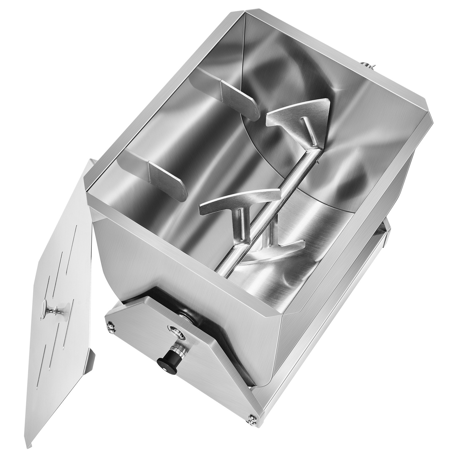 30LB Tilt Manual Meat Mixer Hand Meat Sausage Mixer Machine Stainless Steel