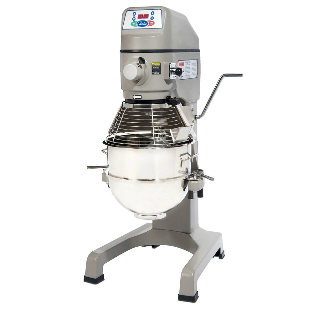 Globe SP30 Gear Driven 30 Qt. Commercial Planetary Floor Mixer – 115V, 1 HP