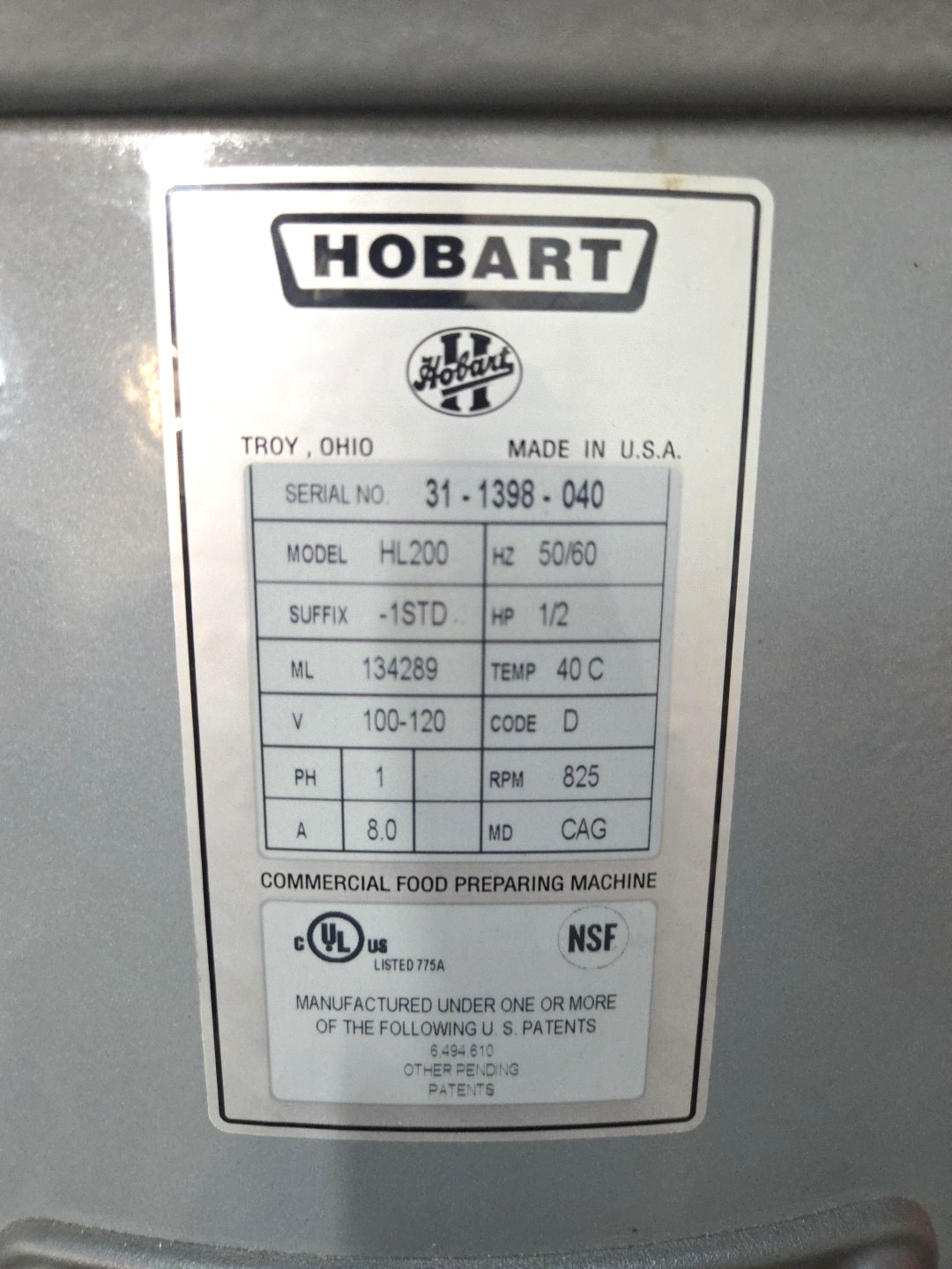 NEW HOBART 20QT HL200 Mixer W/ Bowl, Hook, Paddle, Whip, Table – WATCH VIDEO!
