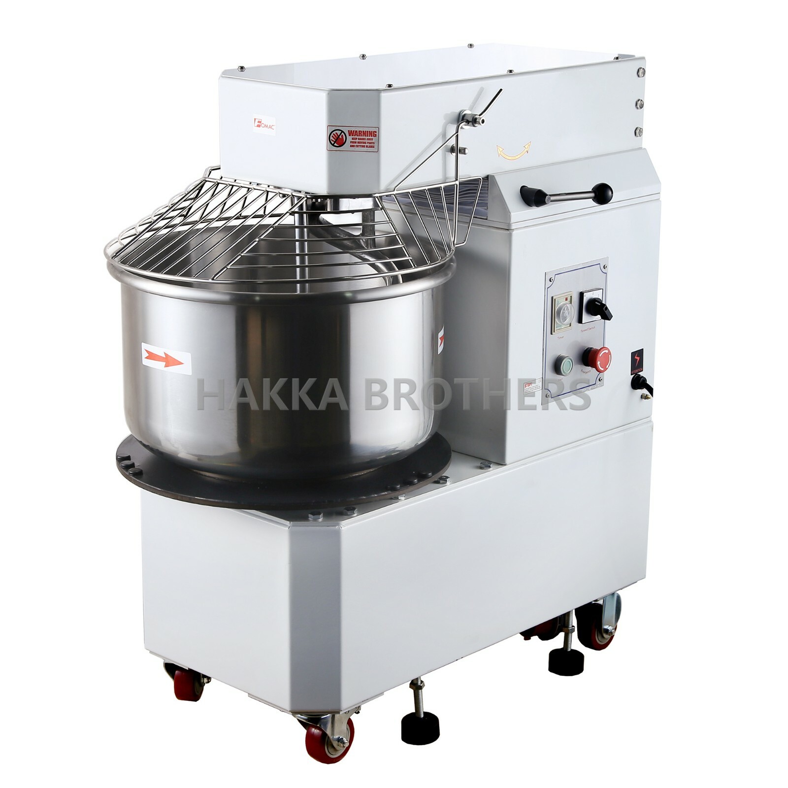 Hakka 20Qt 30Qt 40Qt Commercial Rising Head Double Speed Spiral Dough Mixer