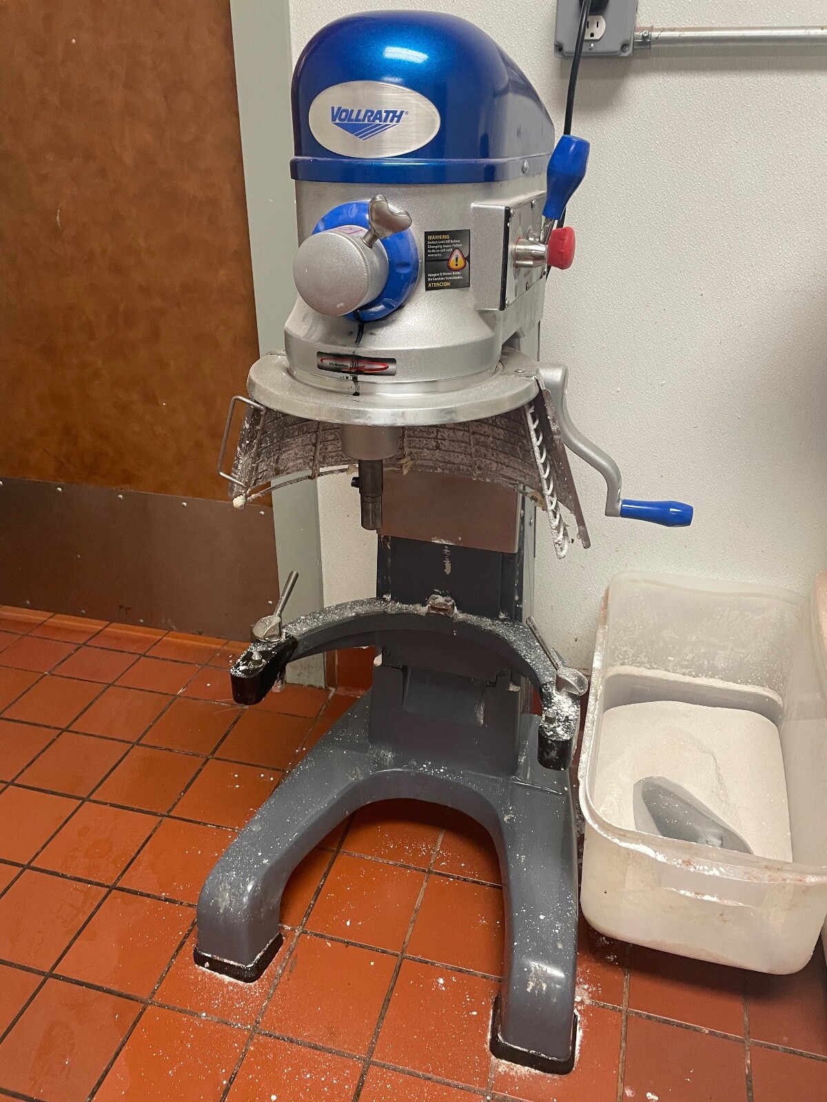 Vollrath 40758 30 qt Planetary Mixer; Floor Model, 1hp, 110-12