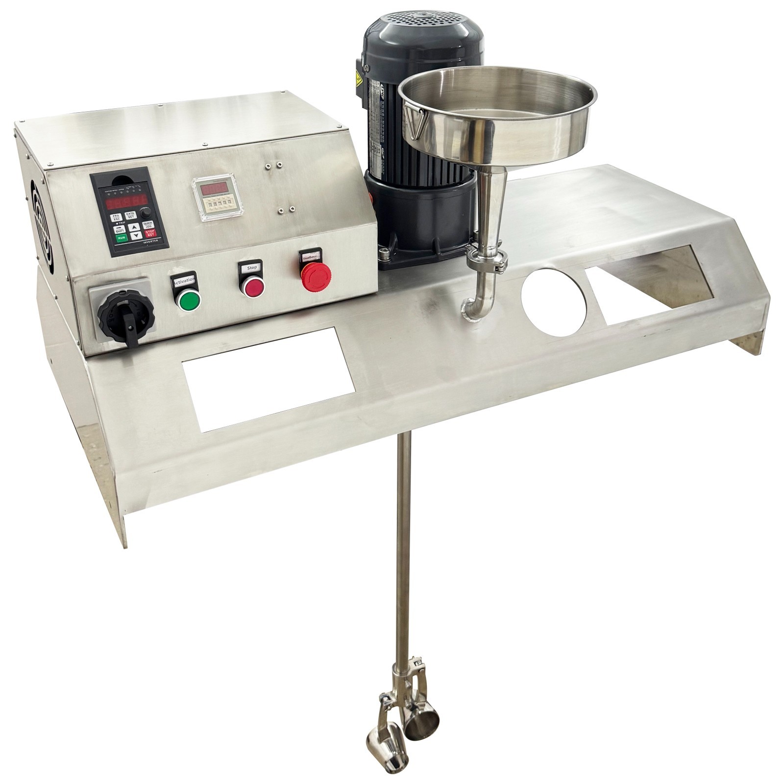 110V IBC Tote Mixer Agitator Electric Agitator for Paint Mixing Variable Speed