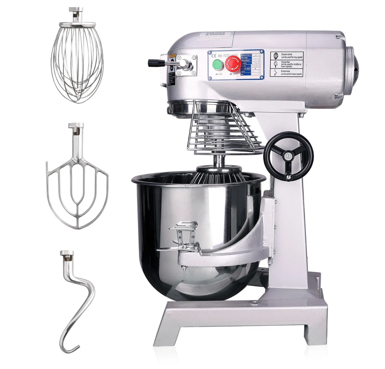 VEVOR VEOVR B30-BT 1500W Commercial Food Mixer – 30L Bowl