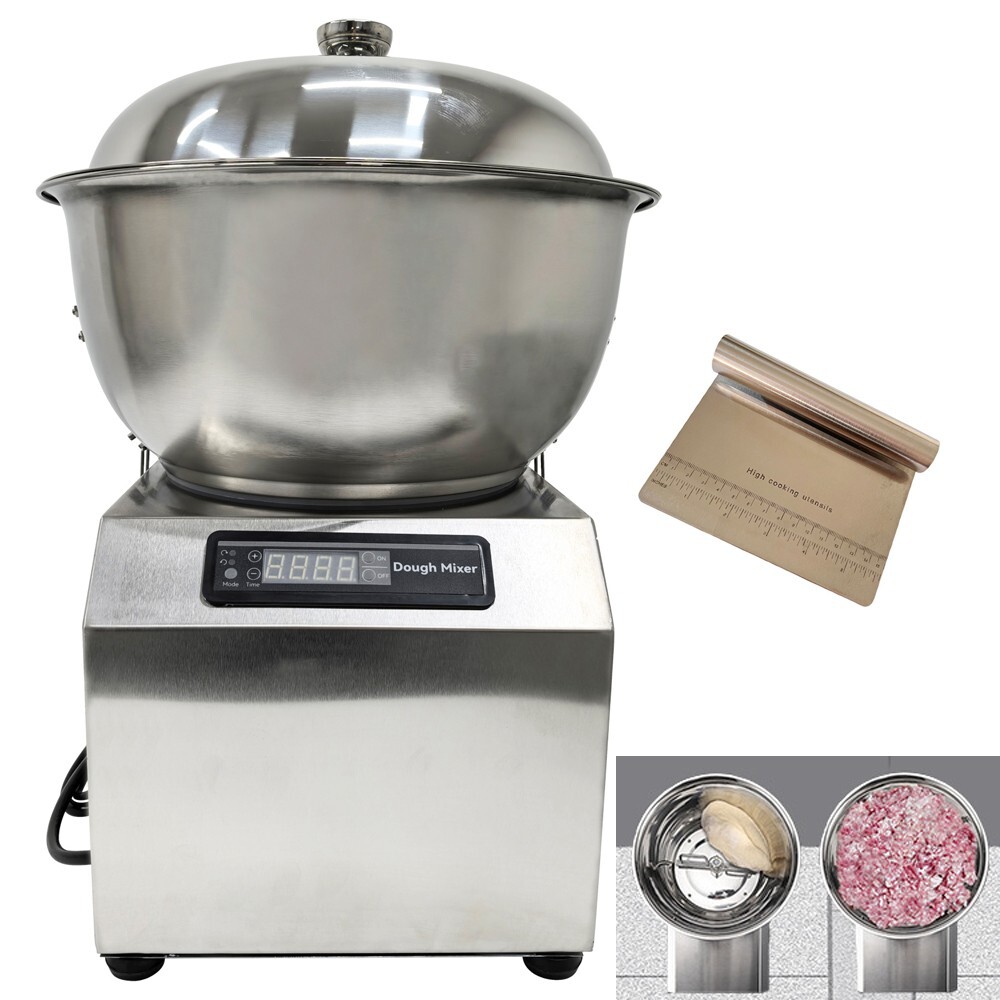 110V 5 KG Stainless Steel Dough Mixer Machine Mix Flour Mix Meat and Vegetables