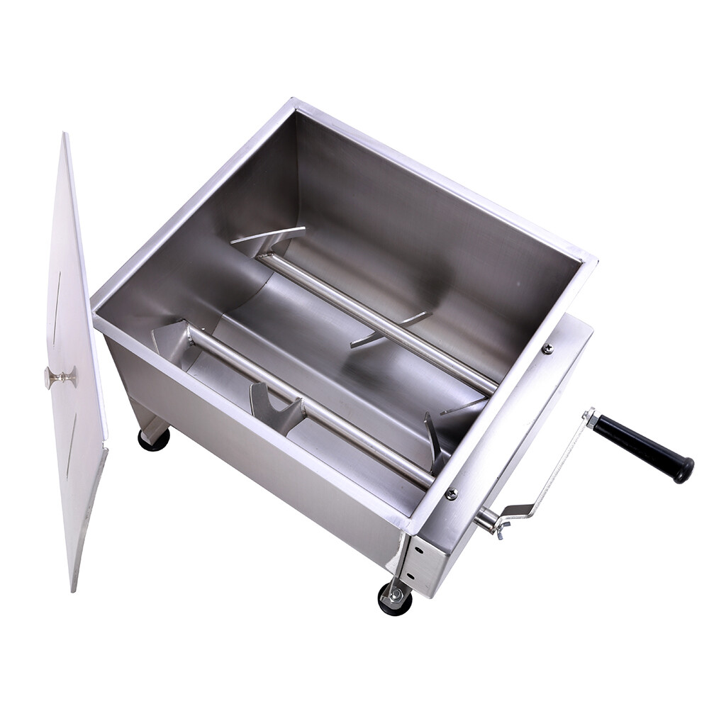 Hakka Double Axis Manual Meat Mixer Stainless Steel Commercial Kitchen Machine
