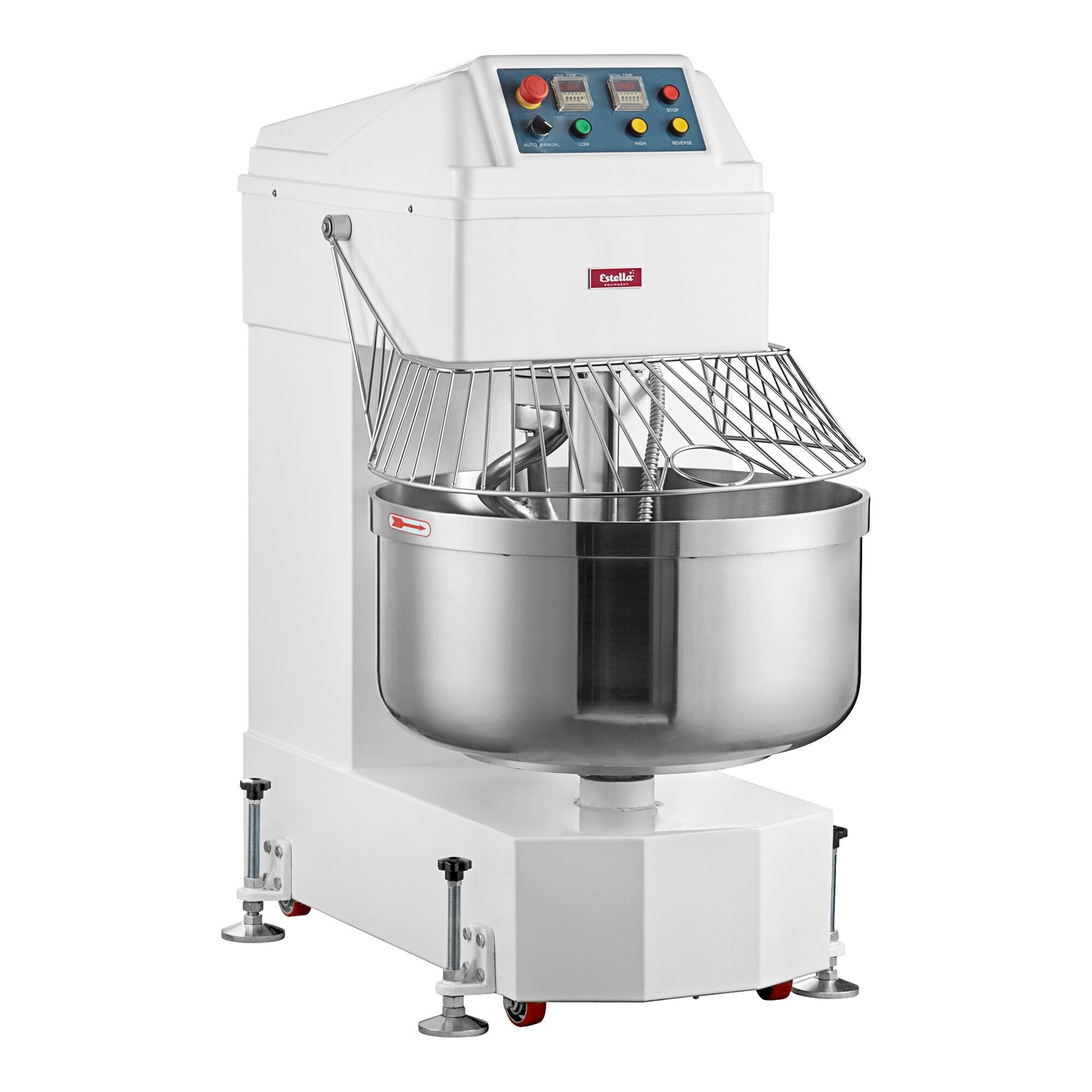 Estella SM130 130 Qt. / 195 lb. Two-Speed Spiral Dough Mixer – 220V, 3 Phase, 7