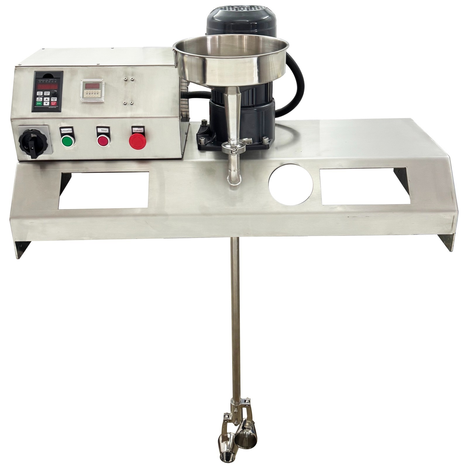 110V IBC Tote Mixer Agitator Electric Agitator for Paint Mixing Variable Speed