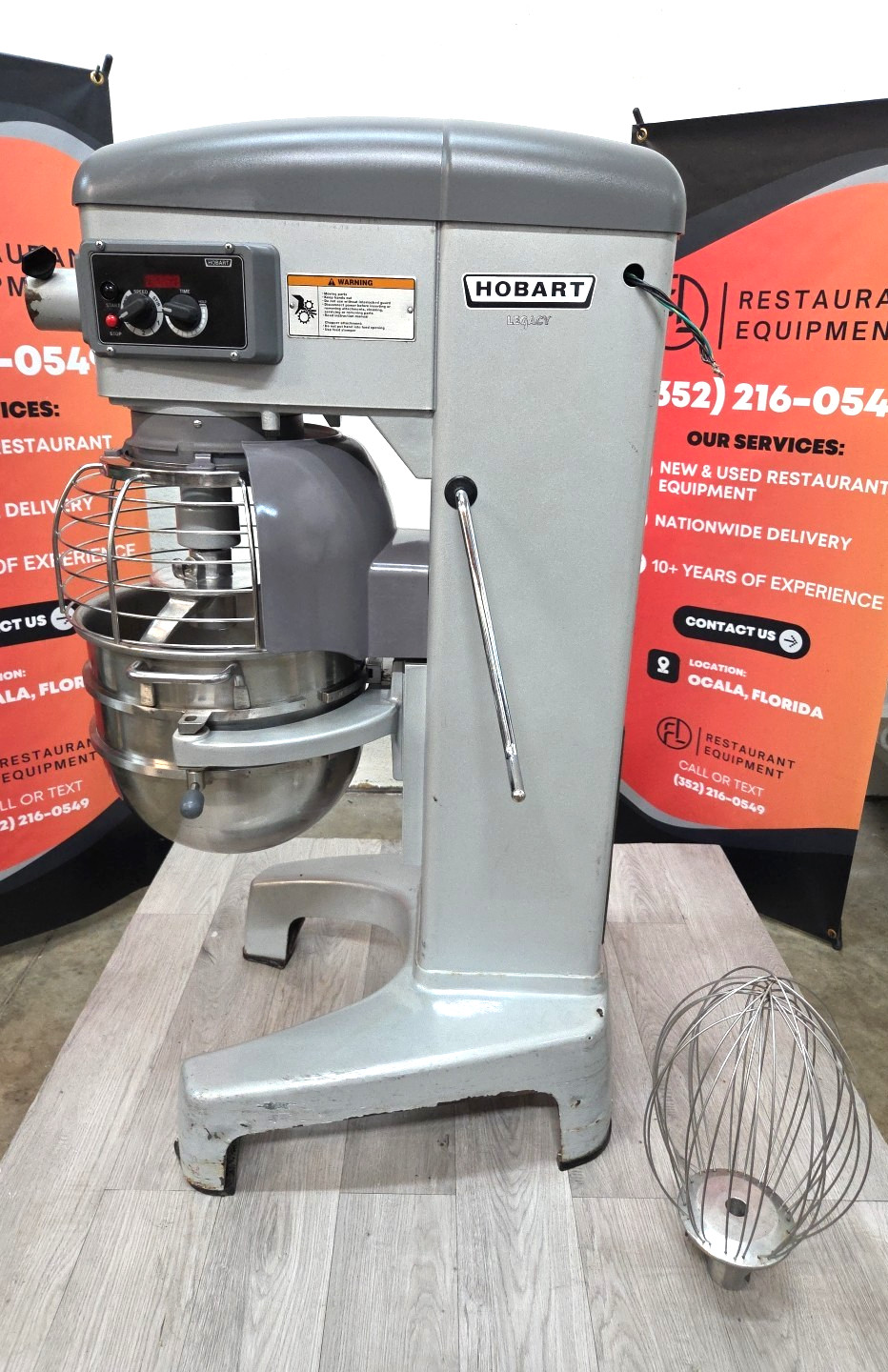 HOBART HL300 30QT Mixer with NEW Hook, Bowl, Whip – 3 Phase – WATCH VIDEO!!