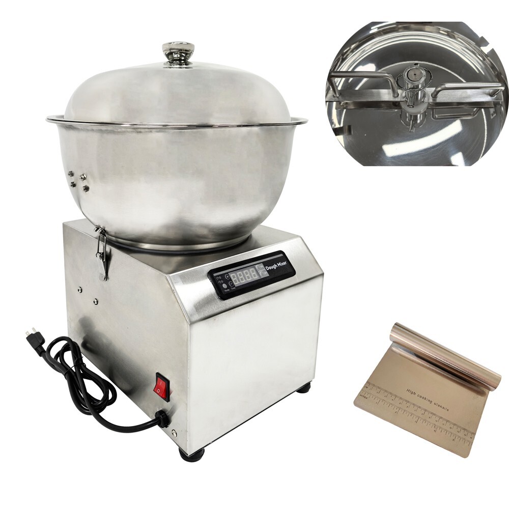 8KG Detachable Basin Type Dough Food Mixer Machine Stainless LED Screen Catering