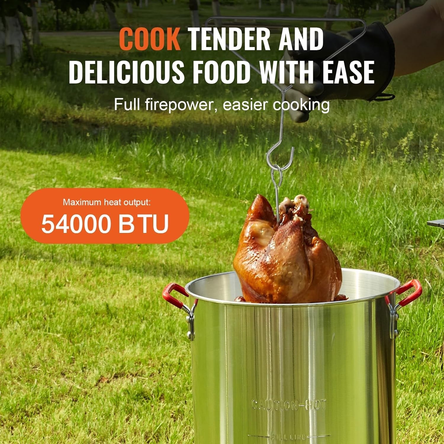 Complete 30 Quart Seafood Boiling Kit and Turkey Fryer with BPA Free Accessories