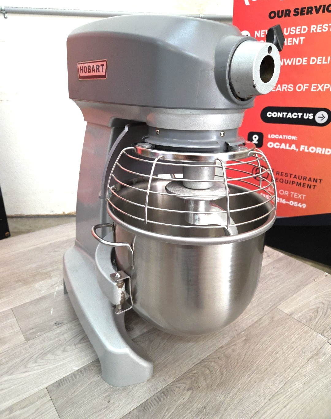 HL200 HOBART 20 Quart Mixer With NEW HOOK and BOWL – 1PH – Watch Running Video!