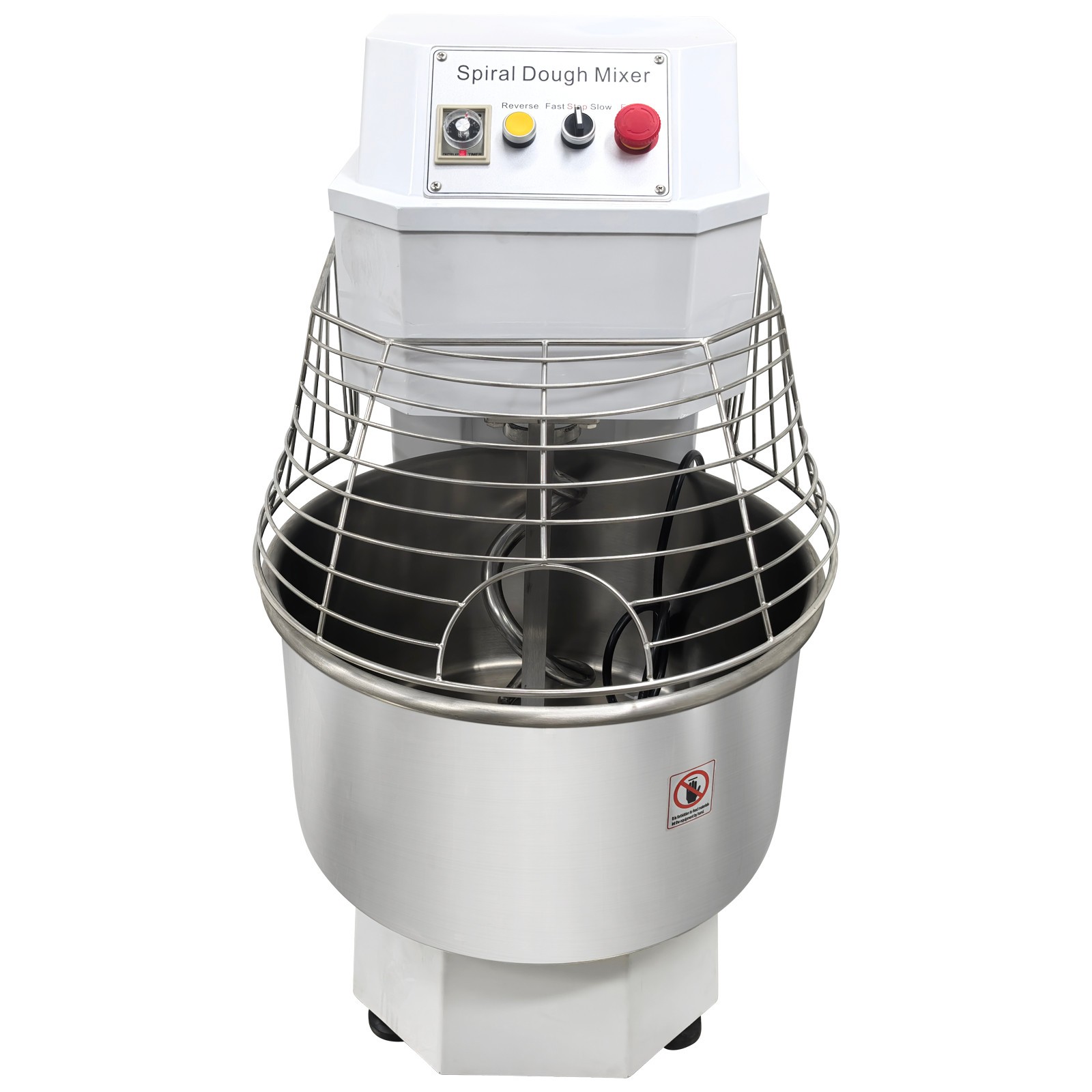 50L Dual-speed Dough Mixer 220V Variable-Frequency Kneading Mixing Machine
