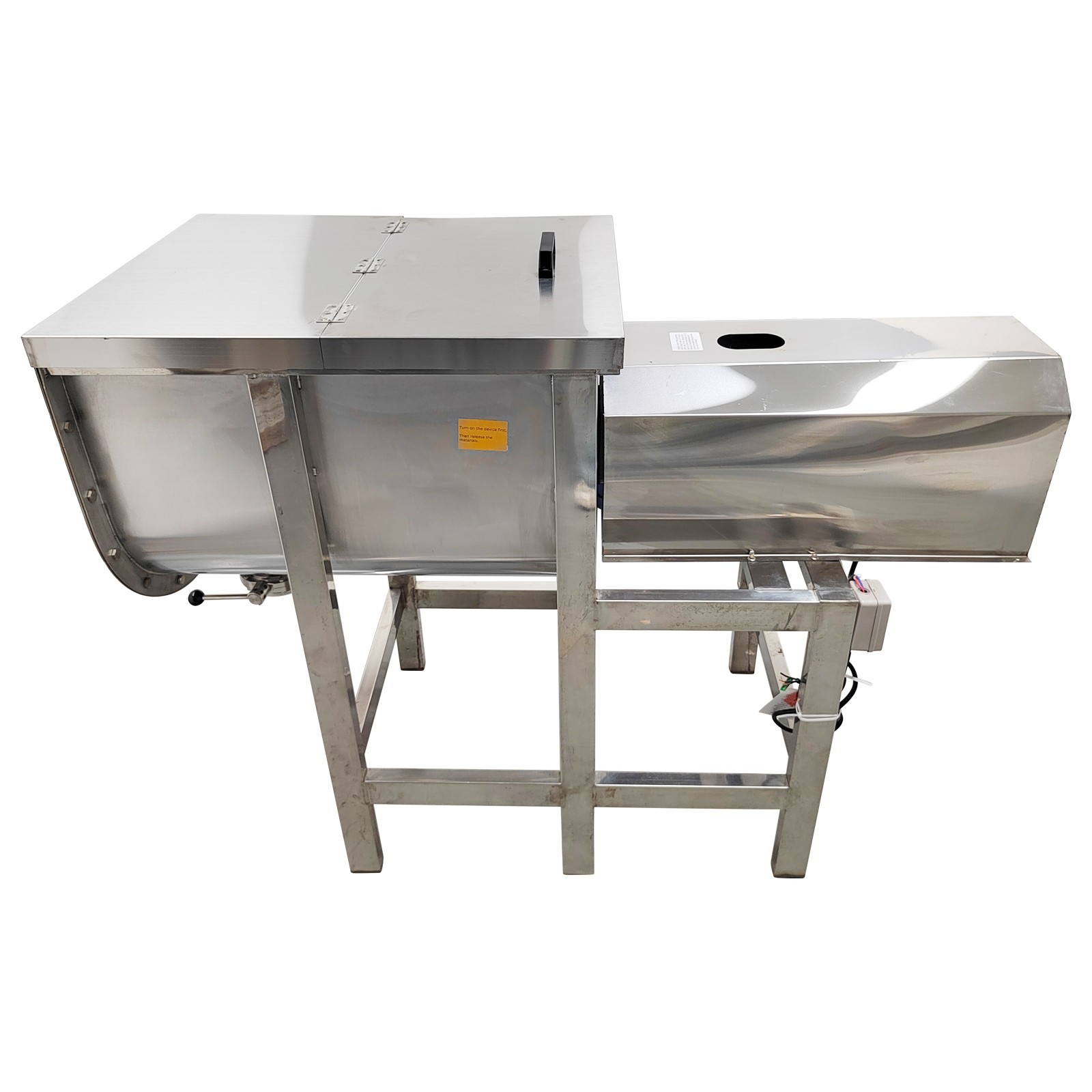 INTBUYING® 220V 220LB Capacity Dry and Wet Horizontal Mixer Blender for Industry