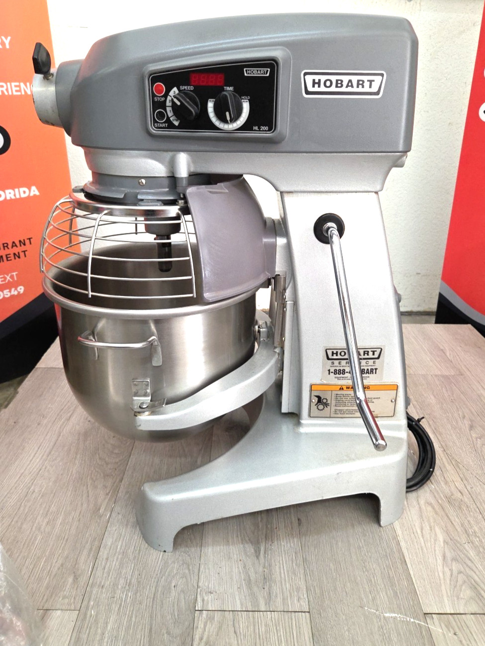 HL200 HOBART 20 Quart Mixer With NEW HOOK and BOWL – 1PH – Watch Running Video!