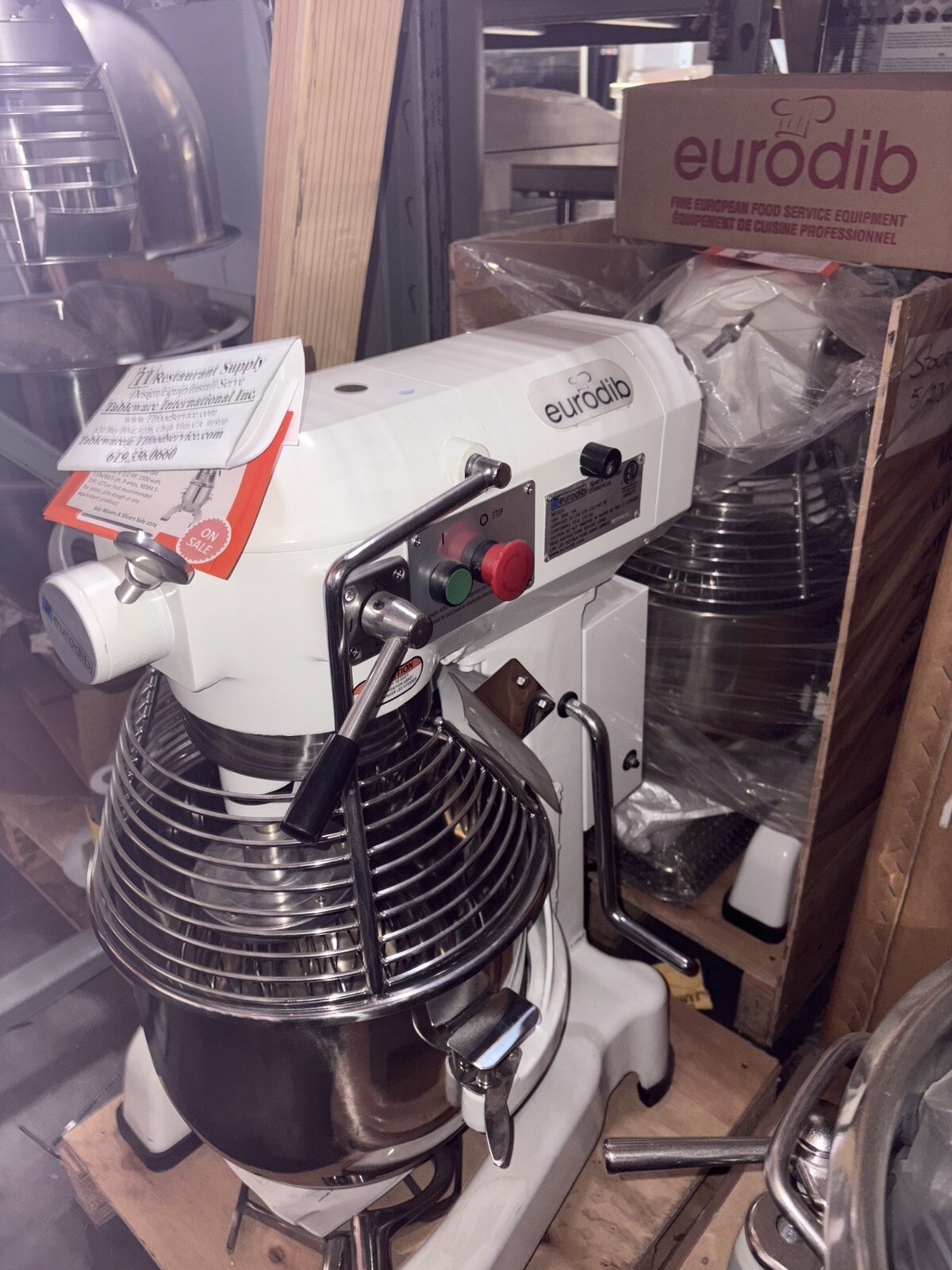 Eurodib USA M20ETL 20 Qt. Commercial Planetary Stand Mixer, 3 Speed