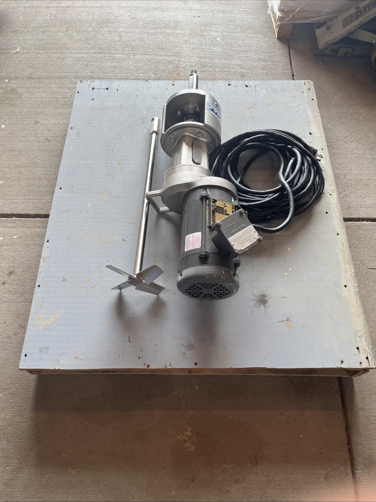 NEW 36″ Sharpe Mixers SSFGM-033VF Stainless Steel Gear Drive Mixer/Motor | USA
