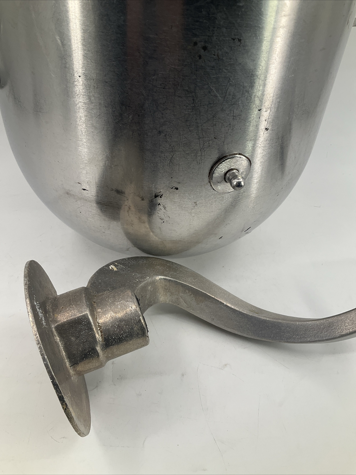 Industrial 30 Qt Stainless Steel Mixing Bowl Hobart? Dough Hook 15.25″ X 14.5″