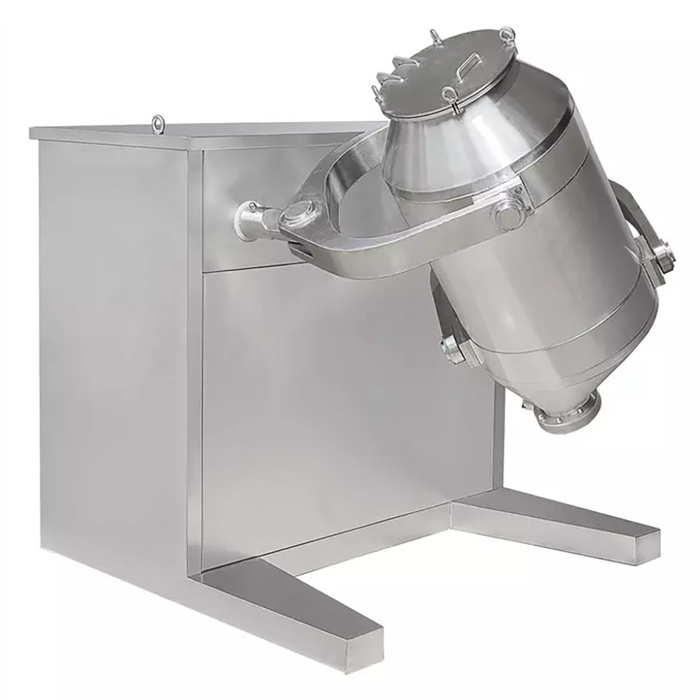 3D Shaker Mixer 100L Powder Particle Blending Machine Turbula-Style Food Mixing
