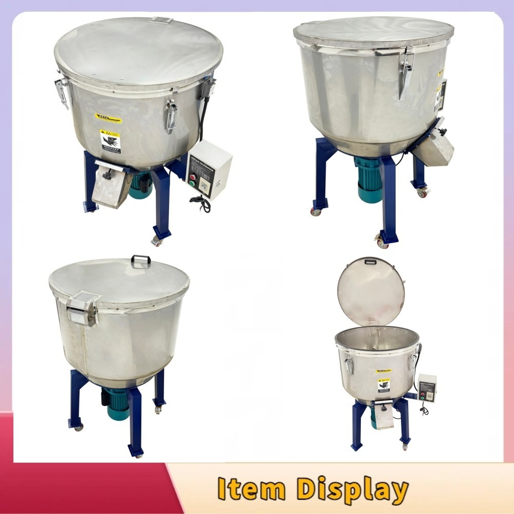 304Stainless Steel Vertical Color Mixer 220V Industrial Plastic Particle Blender