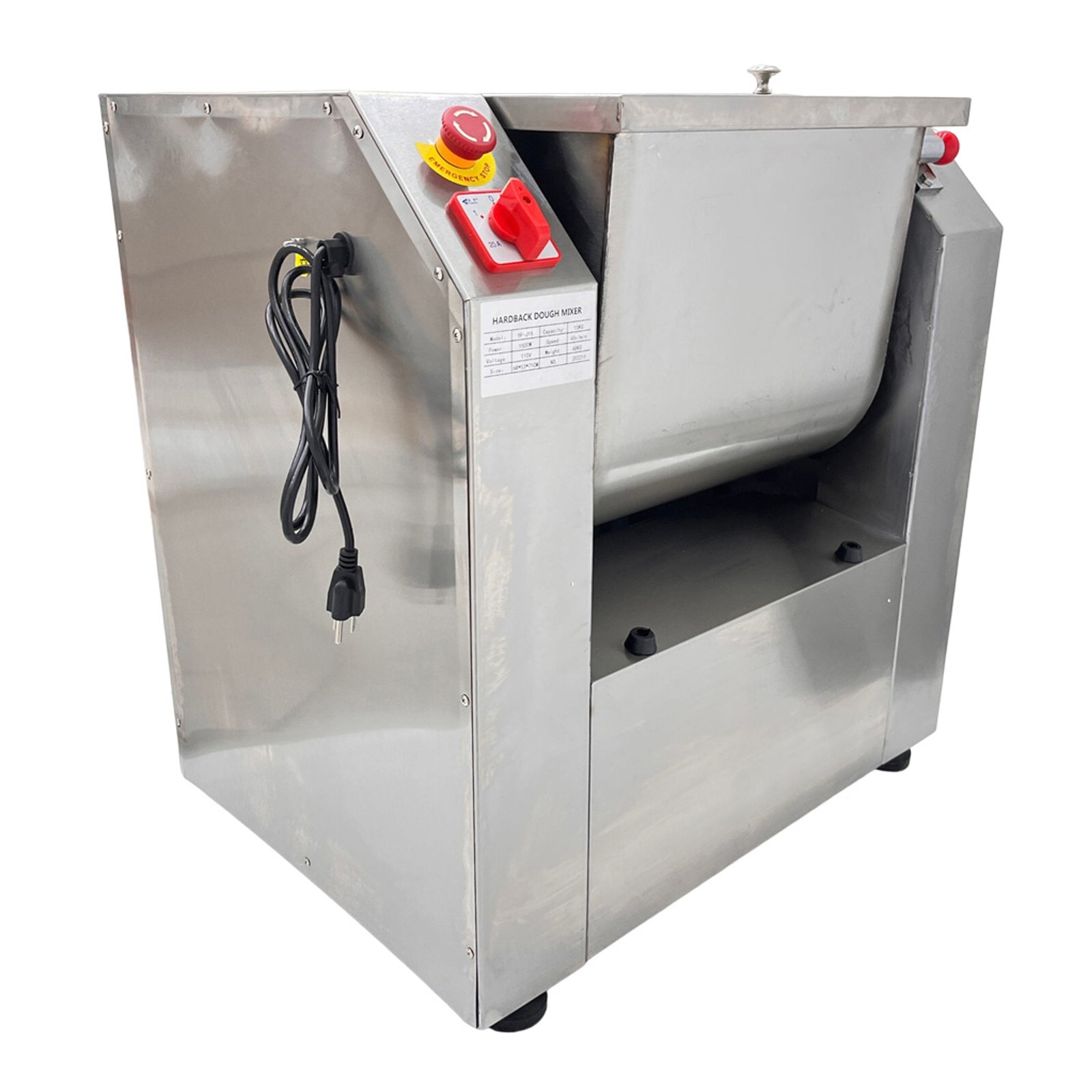 25KG Commercial Dough Mixer 110V Dough Kneading Machine Kitchen Mixing Equipment