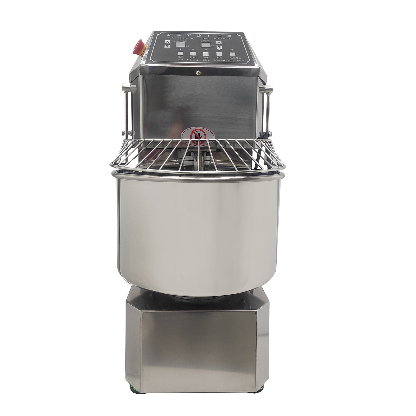 110V 30QT Double-Action Double-Speed Dough Mixer Commercial Dough Spiral Mixer