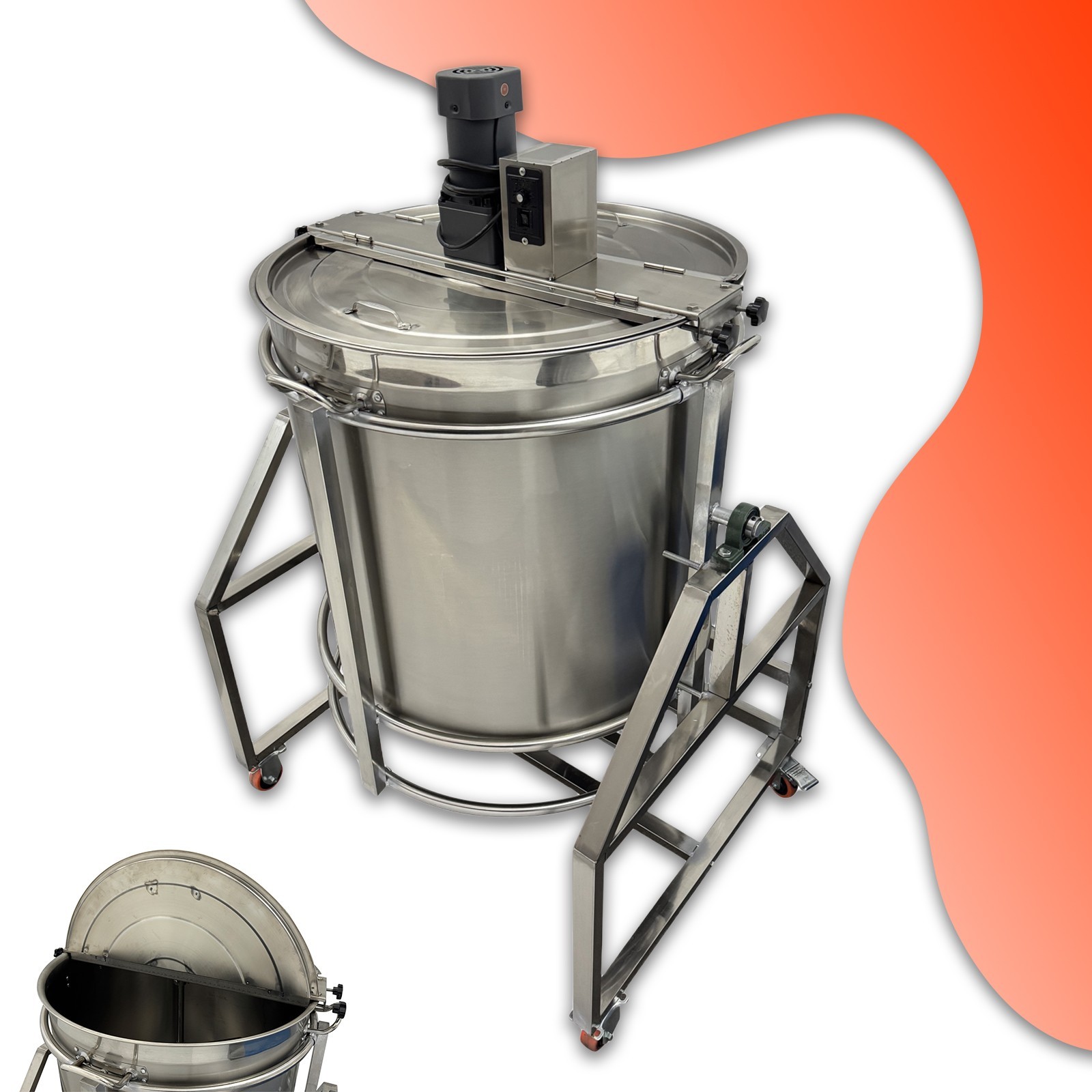 110V Electric Natural Gas Heating Stirrer Pot Hot Pot Base Stir-Frying Machine