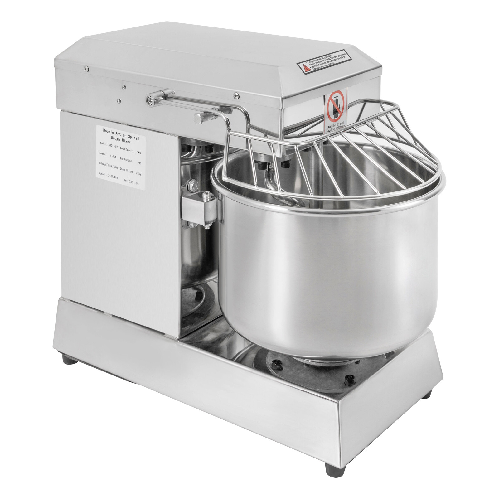 Pizza Dough Machine 110v Bakery Mixer Dough Blender Food Mixer Kneading Machine
