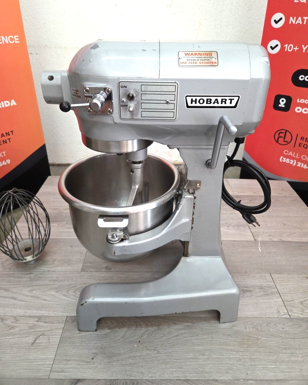 HOBART 12 Quart Mixer A120 W/ Bowl, Paddle, Whisk – 1PH – Watch Video!