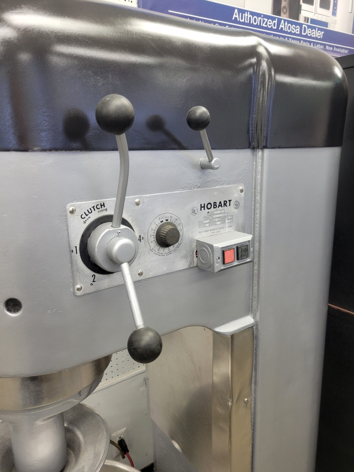 HOBART M-802 80QT PIZZA BAKERY DOUGH MIXER STEEL BOWL, HOOK 220V 3PH