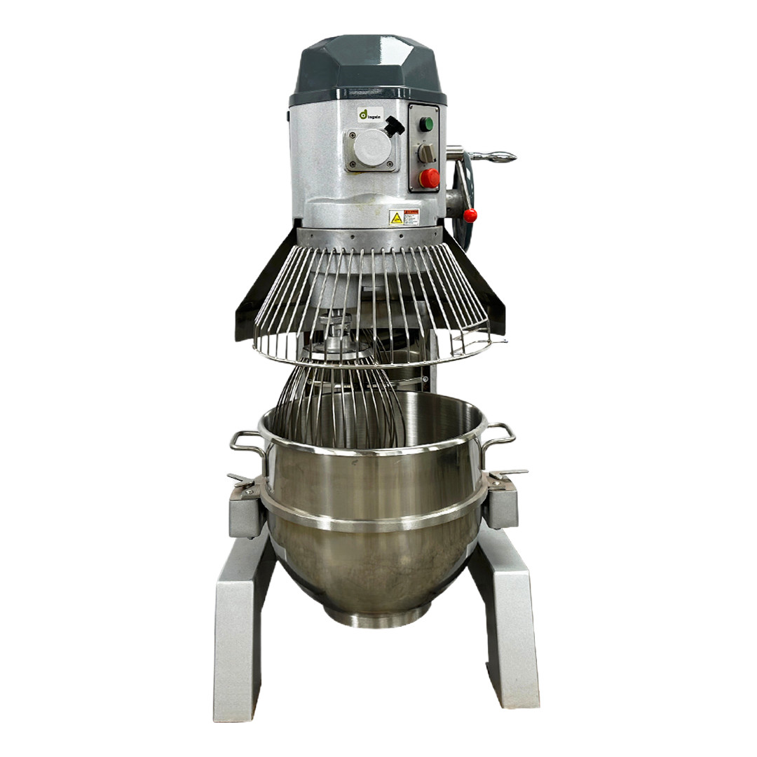 NSF 60 QT 3 Phase Dough Mixer Bakery Blender Floor Model Gear Driven 4 Speed