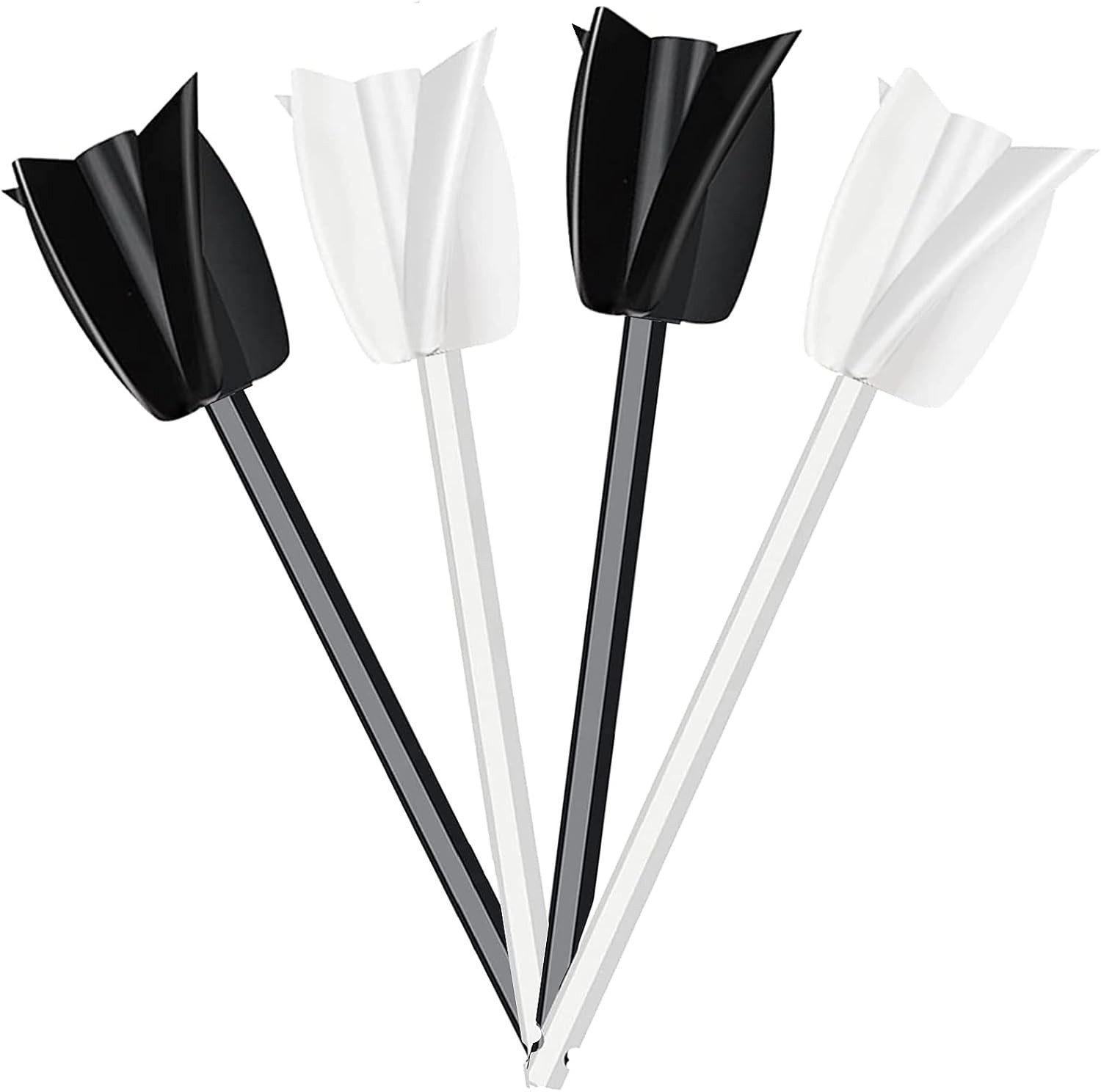 4 Pcs Resin Mixer Paddles for Drill, 4 pcs-Mixer Paddles, Black, White