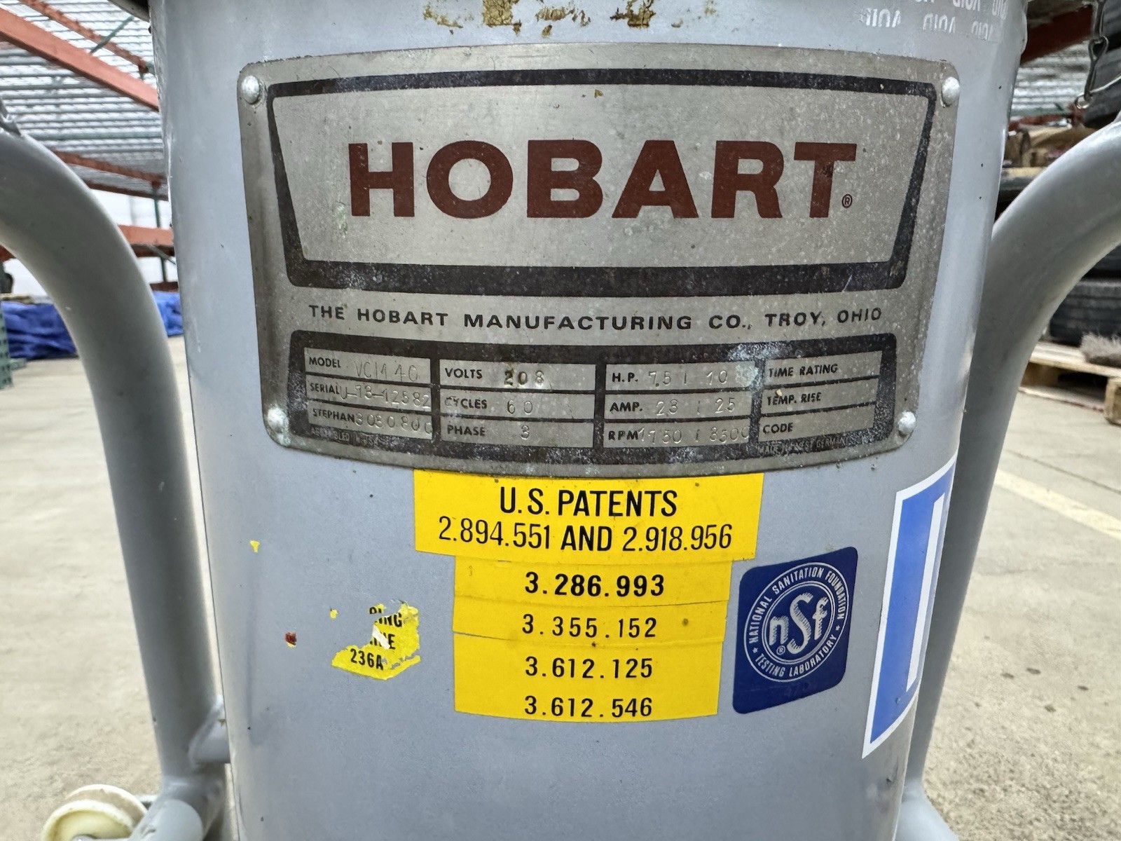 Hobart VCM-40 Vertical Tilt Cutter Mixer