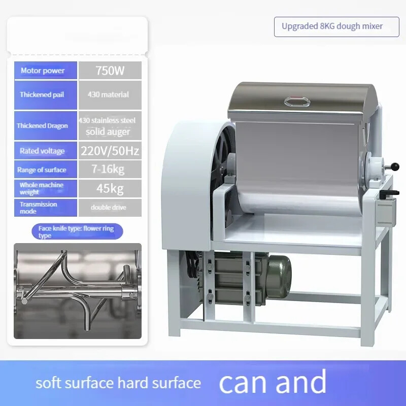 Mixing Machine Automatic Live Noodle Kneading Machine Stainless Steel 25kg