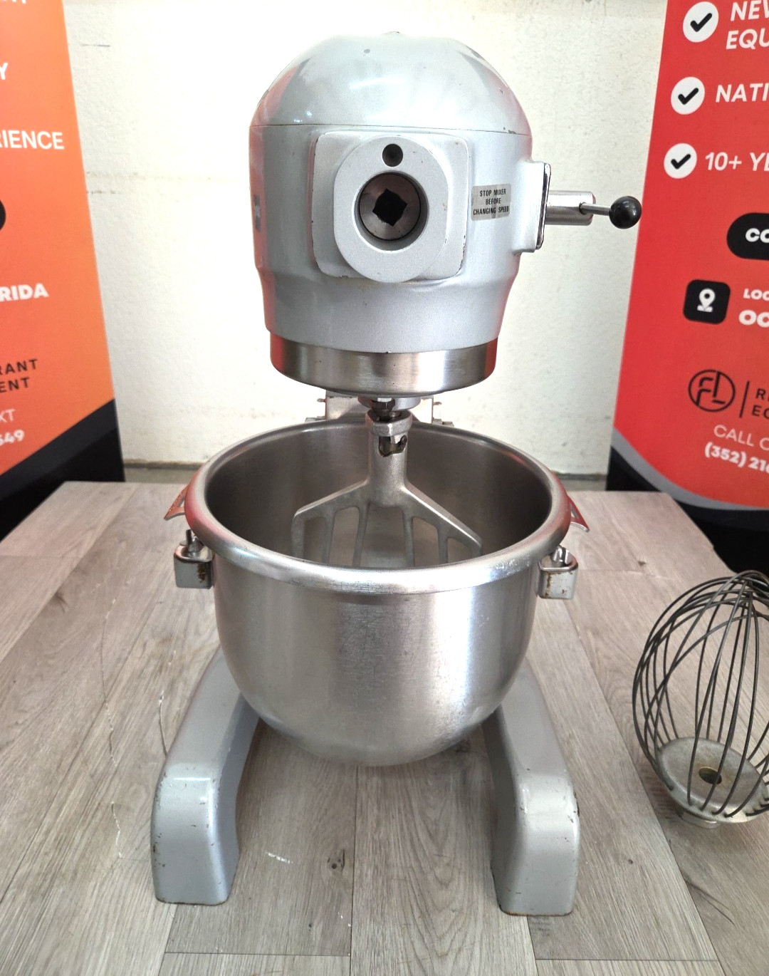 HOBART 12 Quart Mixer A120 W/ Bowl, Paddle, Whisk – 1PH – Watch Video!